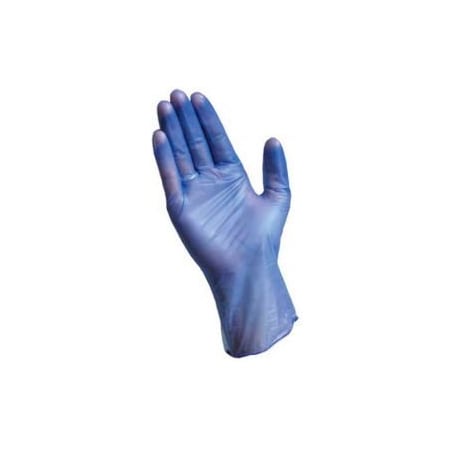 Pip Ambi-dex 64-V77BPF, Vinyl Disposable Gloves, 5 mil Palm , Vinyl, Powder-Free, S, 100 PK, Blue 64-V77BPF/S